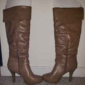 Rampage knee-high platform boots